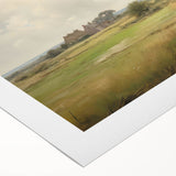 Vintage Landscape Art - Tranquil Country House and Lush Fields