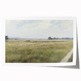 Vintage Landscape Art - Grazing Sheep in a Serene Meadow