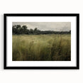 Vintage Landscape Art - Tall Grass in Tranquil Rural Setting