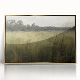 Vintage Landscape Art - Tall Grass in Tranquil Rural Setting