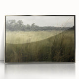Vintage Landscape Art - Tall Grass in Tranquil Rural Setting