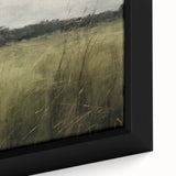 Vintage Landscape Art - Tall Grass in Tranquil Rural Setting