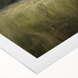 Vintage Landscape Art - Tall Grass in Tranquil Rural Setting