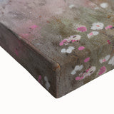 Vintage Landscape Art - Coastal Cottage with Blooming Flowers