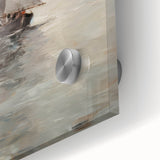 Vintage Landscape Art – Sailing Boats on Calm Waters – Antique Marine Wall Art