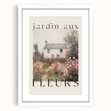 Vintage French Cottage Art – Classic Floral Landscape Print