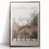 Vintage French Cottage Art – Classic Floral Landscape Print