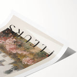 Vintage French Cottage Art – Classic Floral Landscape Print