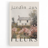 Vintage French Cottage Art – Classic Floral Landscape Print