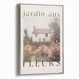 Vintage French Cottage Art – Classic Floral Landscape Print