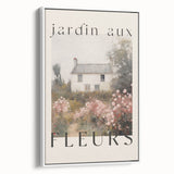 Vintage French Cottage Art – Classic Floral Landscape Print