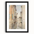 Vintage Landscape Art – Historic City Alley Print – Antique Urban Wall Art