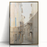 Vintage Landscape Art – Historic City Alley Print – Antique Urban Wall Art