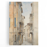 Vintage Landscape Art – Historic City Alley Print – Antique Urban Wall Art