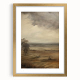 Vintage Landscape Art – Dramatic Countryside Scene – Antique Rural Wall Art