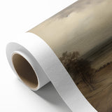 Vintage Landscape Art – Dramatic Countryside Scene – Antique Rural Wall Art