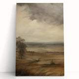 Vintage Landscape Art – Dramatic Countryside Scene – Antique Rural Wall Art