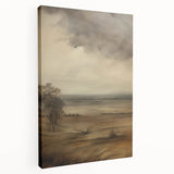Vintage Landscape Art – Dramatic Countryside Scene – Antique Rural Wall Art
