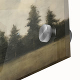 Vintage Landscape Art - Trees Beneath a Soft Cloudy Sky