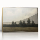 Vintage Landscape Art - Trees Beneath a Soft Cloudy Sky