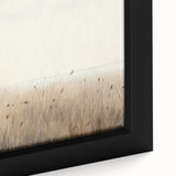 Vintage Landscape Art – Serene Field with Tall Grass and Fog