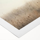 Vintage Landscape Art – Serene Field with Tall Grass and Fog