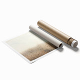 Vintage Landscape Art – Serene Field with Tall Grass and Fog