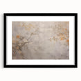 Vintage Landscape Art – Floral Design with Soft Beige and Orange