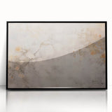 Vintage Landscape Art – Floral Design with Soft Beige and Orange
