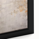 Vintage Landscape Art – Floral Design with Soft Beige and Orange