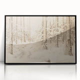 Vintage Landscape Art – Snowy Forest Pathway – Antique Winter Forest Wall Art