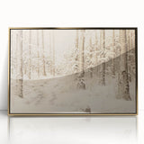 Vintage Landscape Art – Snowy Forest Pathway – Antique Winter Forest Wall Art