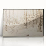 Vintage Landscape Art – Snowy Forest Pathway – Antique Winter Forest Wall Art
