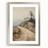 Vintage Mountain Path Art – Classic Countryside House Print