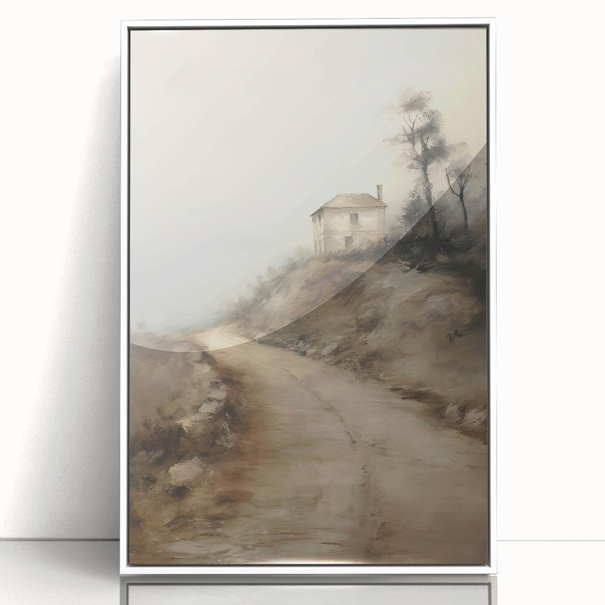 Vintage Mountain Path Art – Classic Countryside House Print