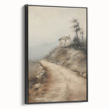 Vintage Mountain Path Art – Classic Countryside House Print
