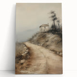Vintage Mountain Path Art – Classic Countryside House Print