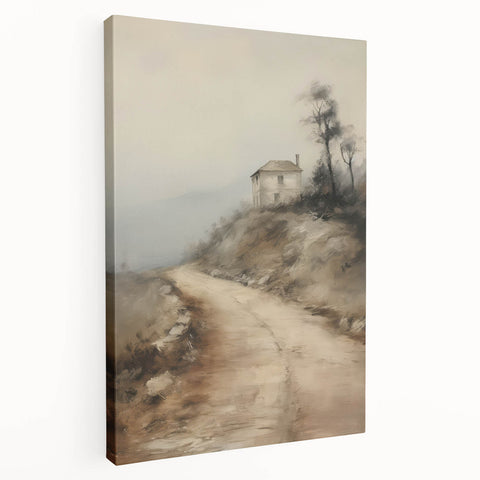Vintage Mountain Path Art – Classic Countryside House Print