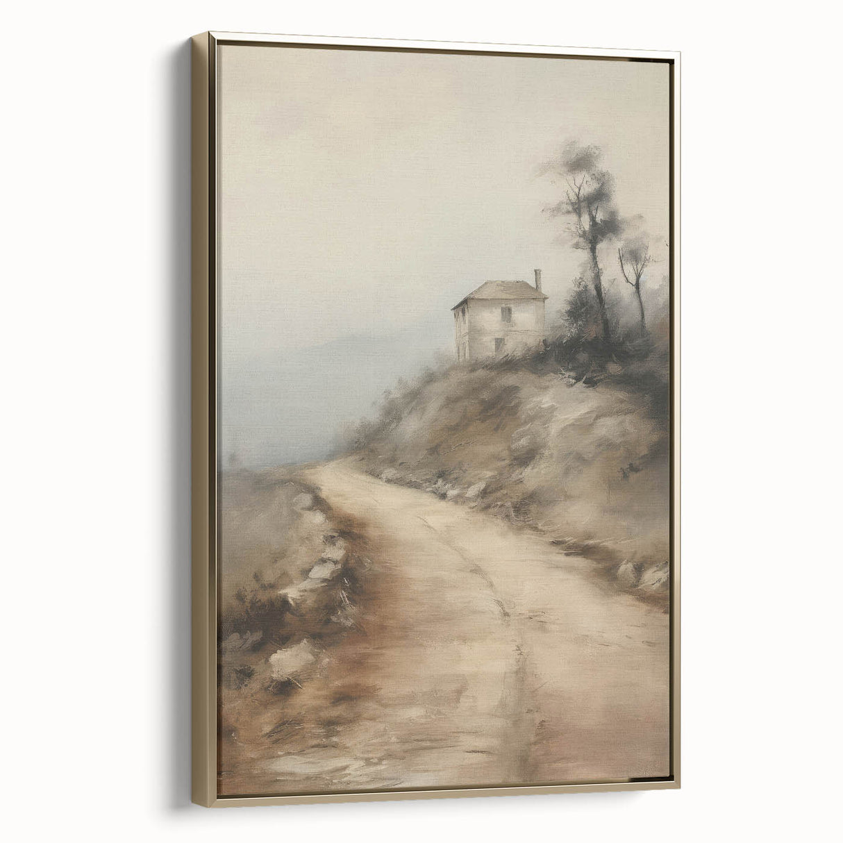 Vintage Mountain Path Art – Classic Countryside House Print