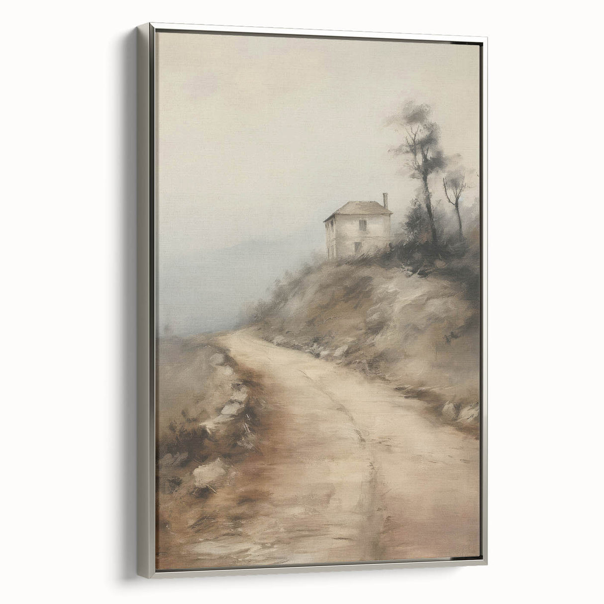 Vintage Mountain Path Art – Classic Countryside House Print