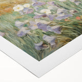 Vintage Landscape Art – Coastal Cliff with Wildflowers – Antique Seaside Wall Art