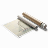 Vintage Landscape Art – Sailboat on Calm Waters – Antique Maritime Wall Art