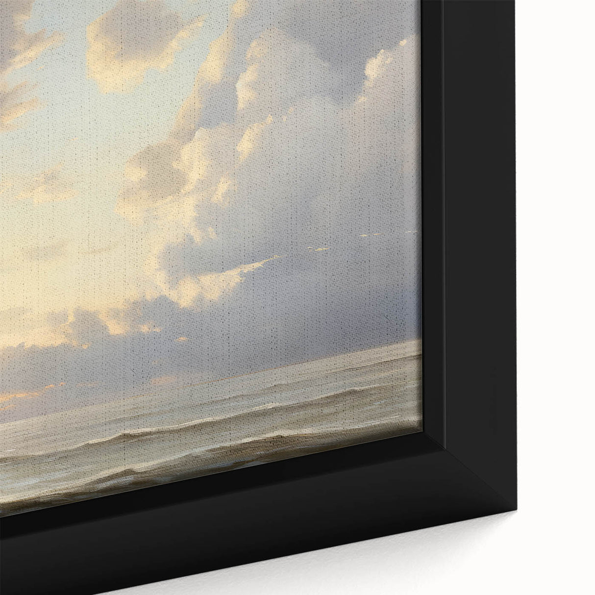 Vintage Landscape Art – Tranquil Ocean at Sunset – Antique Seaside Wall Art