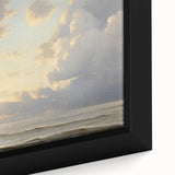 Vintage Landscape Art – Tranquil Ocean at Sunset – Antique Seaside Wall Art