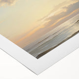 Vintage Landscape Art – Tranquil Ocean at Sunset – Antique Seaside Wall Art