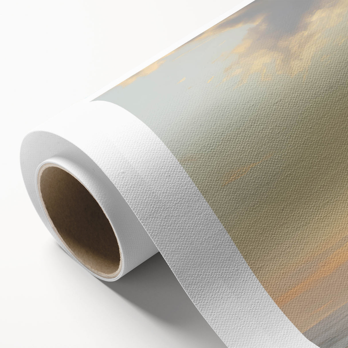 Vintage Landscape Art – Tranquil Ocean at Sunset – Antique Seaside Wall Art