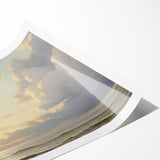 Vintage Landscape Art – Tranquil Ocean at Sunset – Antique Seaside Wall Art