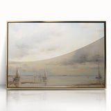 Vintage Landscape Art – Sailing Boats on Tranquil Waters – Antique Maritime Wall Art