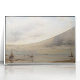 Vintage Landscape Art – Sailing Boats on Tranquil Waters – Antique Maritime Wall Art