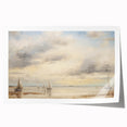 Vintage Landscape Art – Sailing Boats on Tranquil Waters – Antique Maritime Wall Art